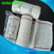 Elastic Crepe Cotton Bandage with Blue or Red Line